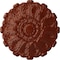 Ekena Millwork Durham Ceiling Medallion (Fits Canopies up to 4 1/4"), Hand-Painted Firebrick, 31"OD x 1 1/2"P CM31DUFIF - alternate 1